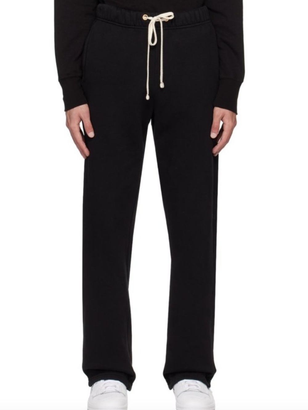 Les Tien Made For Her Black Wide Leg Sweatpants Size M.